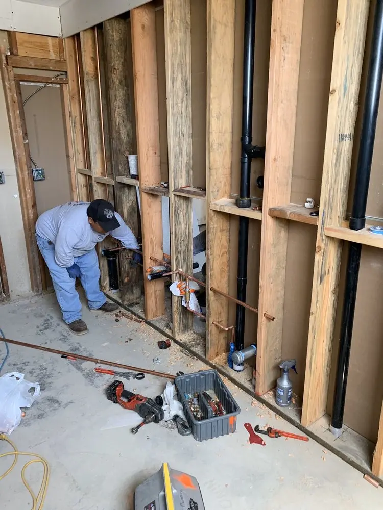Commercial rough-in plumbing for Water Heater Replacement in Merriam